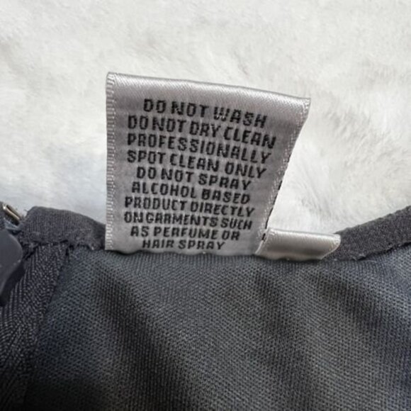 Shail K Beaded Gray Short Cocktail Fit & Flare Dress Size 6 - Picture 12 of 12